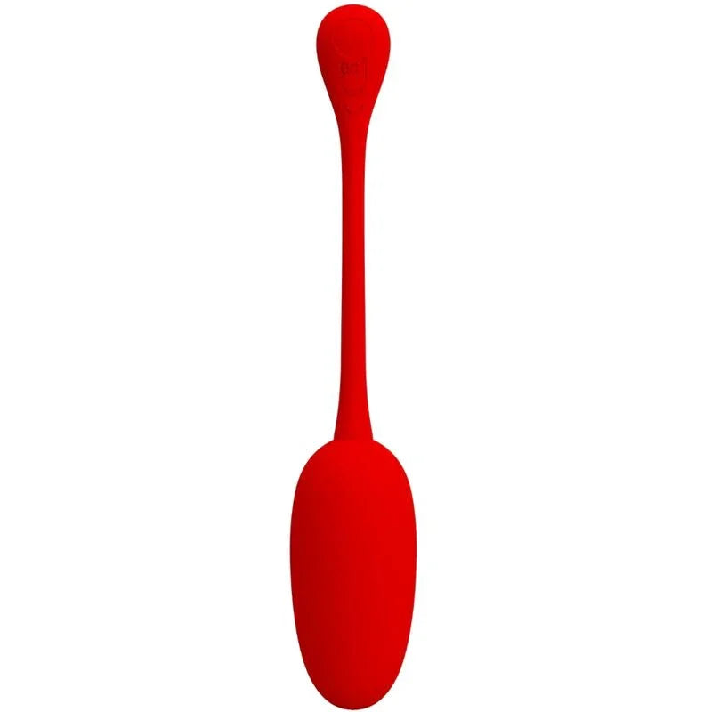 PRETTY LOVE - KNUCKER HUEVO VIBRADOR RECARGABLE ROJO - Nuvica