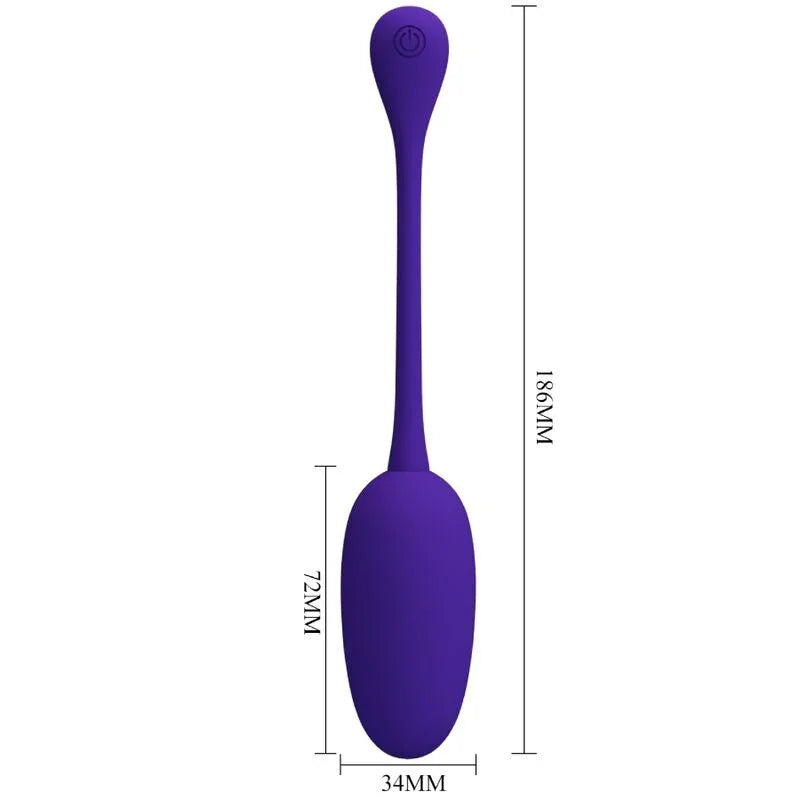 PRETTY LOVE - KNUCKER HUEVO VIBRADOR RECARGABLE LILA - Nuvica