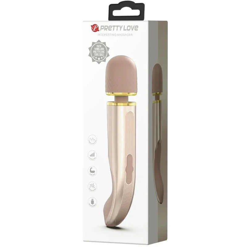 PRETTY LOVE - MASAJEADOR 7 MODOS VIBRACIÓN CHAMPAGNE - Nuvica