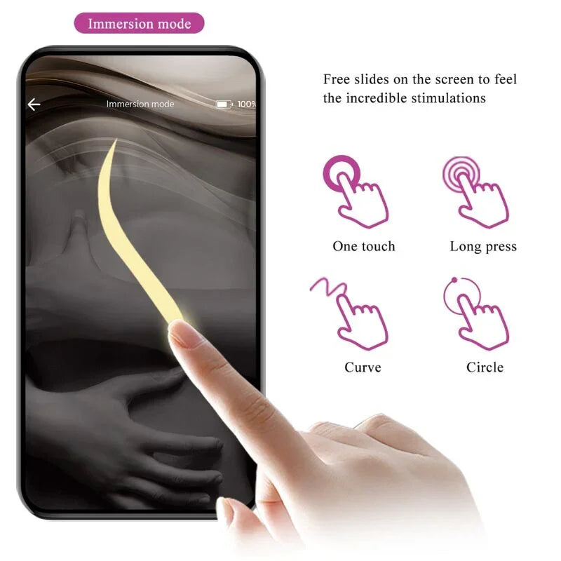 PRETTY LOVE - JAYLEEN VIBRADOR APP CONTROL REMOTO LILA - Nuvica