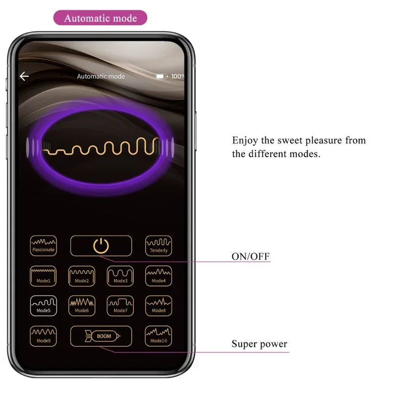 PRETTY LOVE - JAYLEEN VIBRADOR APP CONTROL REMOTO LILA - Nuvica