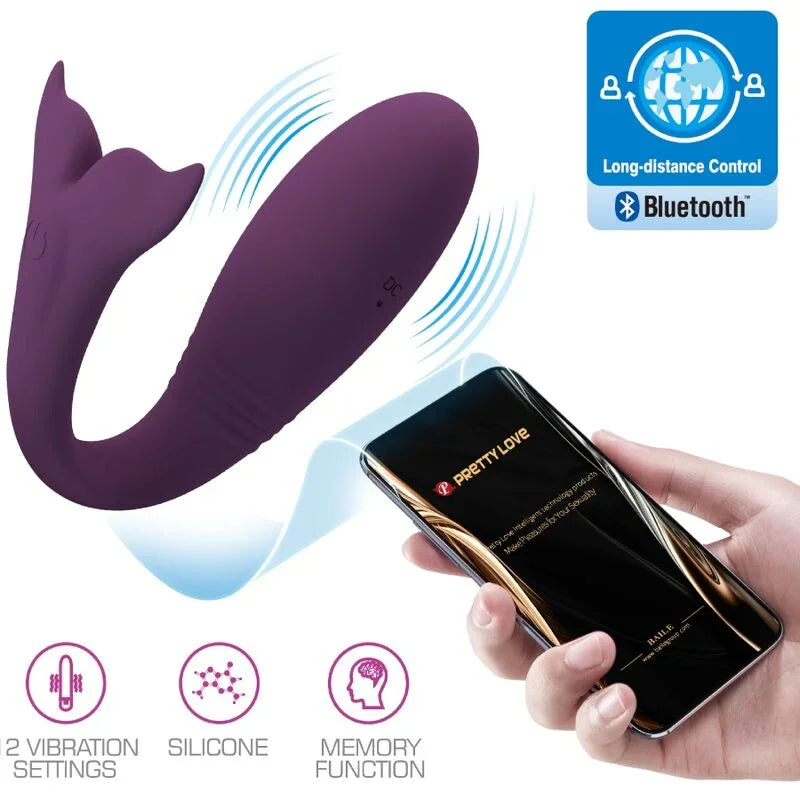 PRETTY LOVE - JAYLEEN VIBRADOR APP CONTROL REMOTO LILA - Nuvica