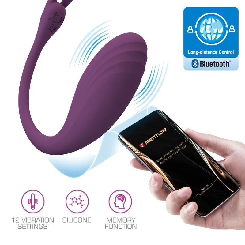 PRETTY LOVE - CATALINA VIBRADOR APP CONTROL REMOTO LILA - Nuvica