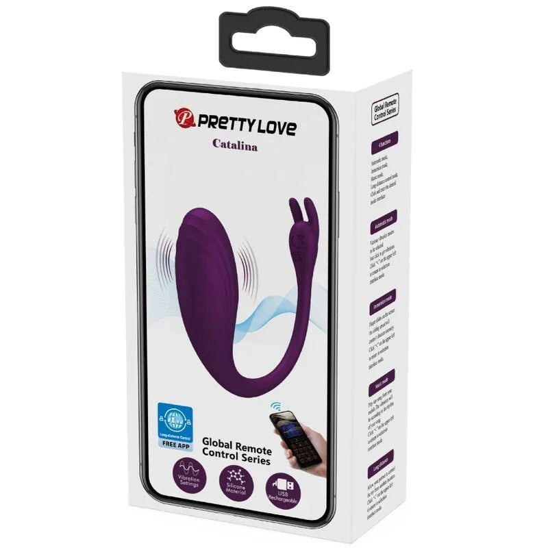 PRETTY LOVE - CATALINA VIBRADOR APP CONTROL REMOTO LILA - Nuvica