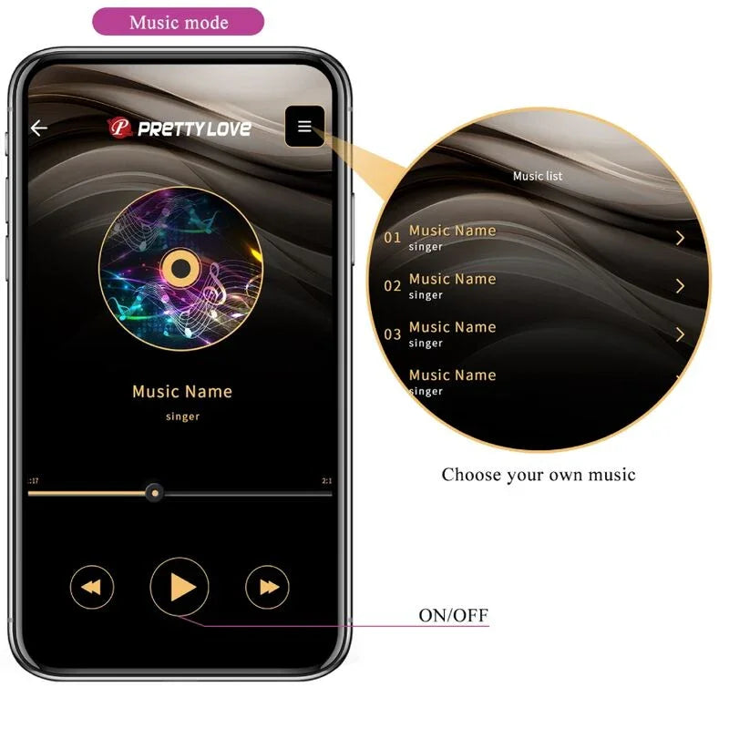 PRETTY LOVE - CATALINA VIBRADOR APP CONTROL REMOTO LILA - Nuvica