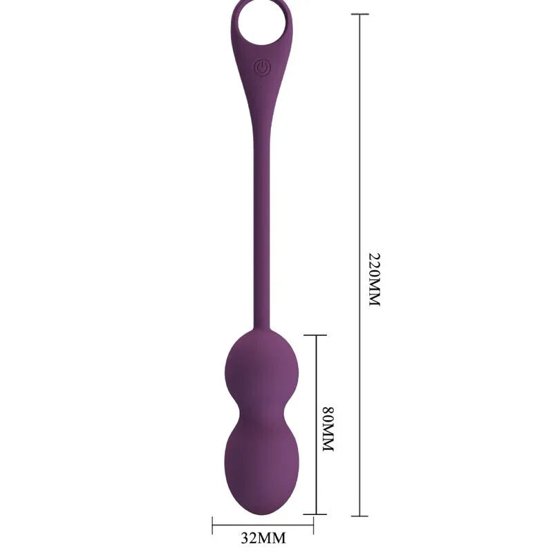 PRETTY LOVE - ELVIRA KEGEL BALLS APP CONTROL REMOTO MORADO - Nuvica