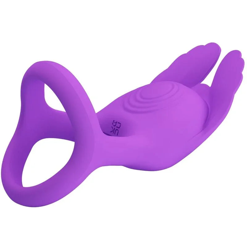 PRETTY LOVE - SILAS ANILLO VIBRADOR 7 VIBRACIONES SILICONA LILA - Nuvica