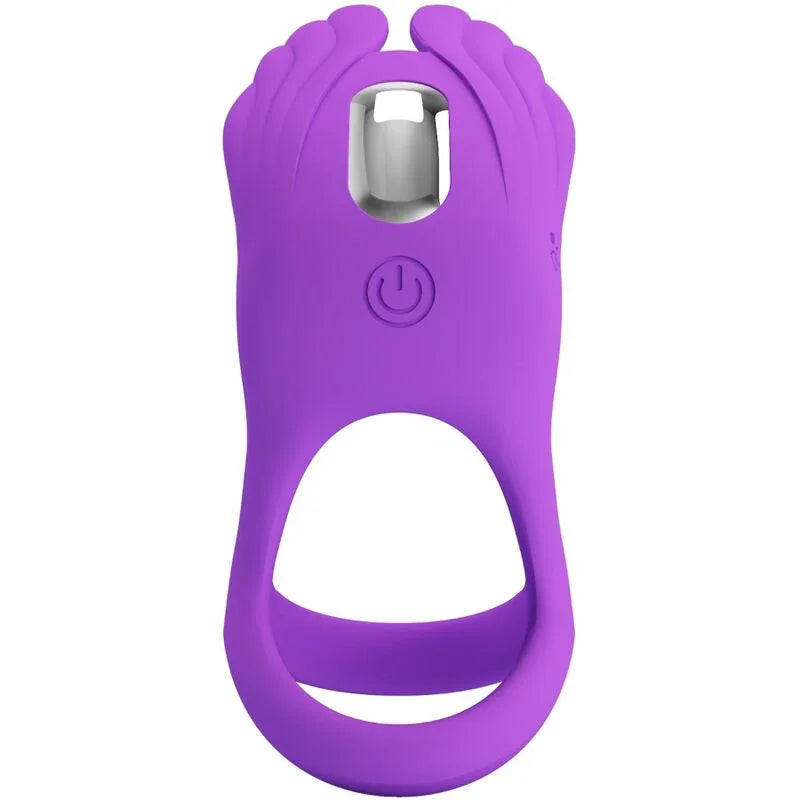 PRETTY LOVE - SILAS ANILLO VIBRADOR 7 VIBRACIONES SILICONA LILA - Nuvica