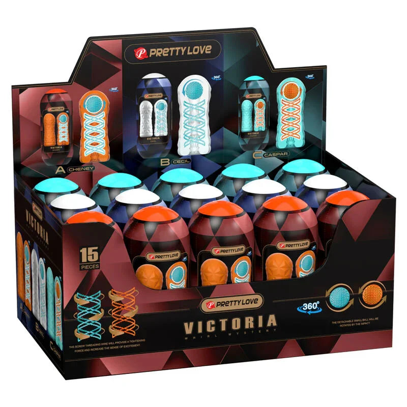 PRETTY LOVE - MASTURBADOR VICTORIA 15 UNIDADES - Nuvica