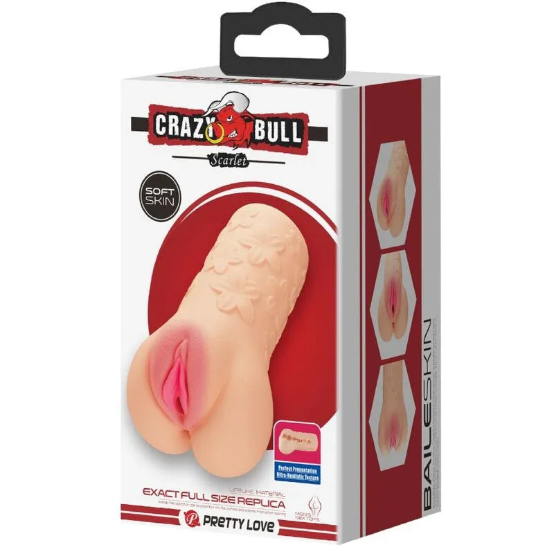 CRAZY BULL - SCARLET MASTUBADOR EN FORMA DE VAGINA - Nuvica