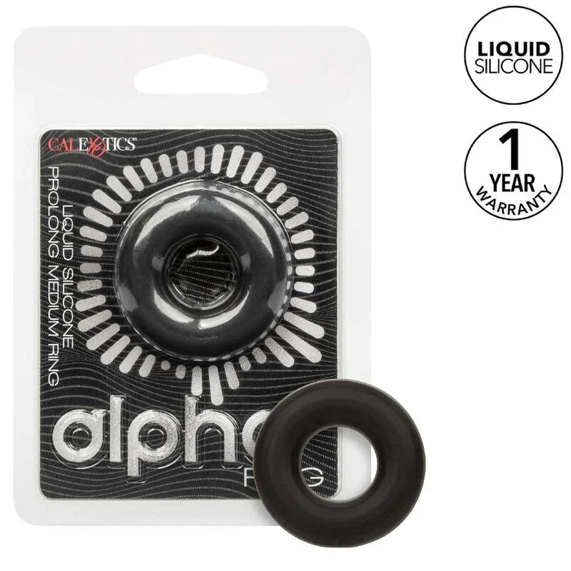 CALEXOTICS - ALPHA ANILLO PROLONG MEDIO NEGRO - Nuvica