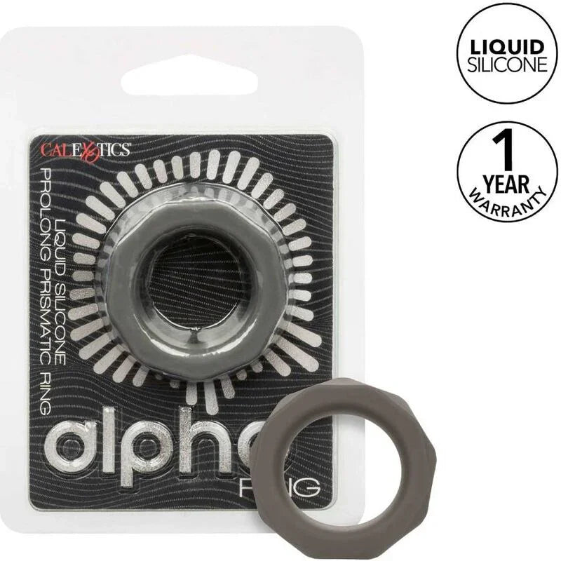 CALEXOTICS - ALPHA ANILLO PROLONG PRISMTICO GRIS - Nuvica