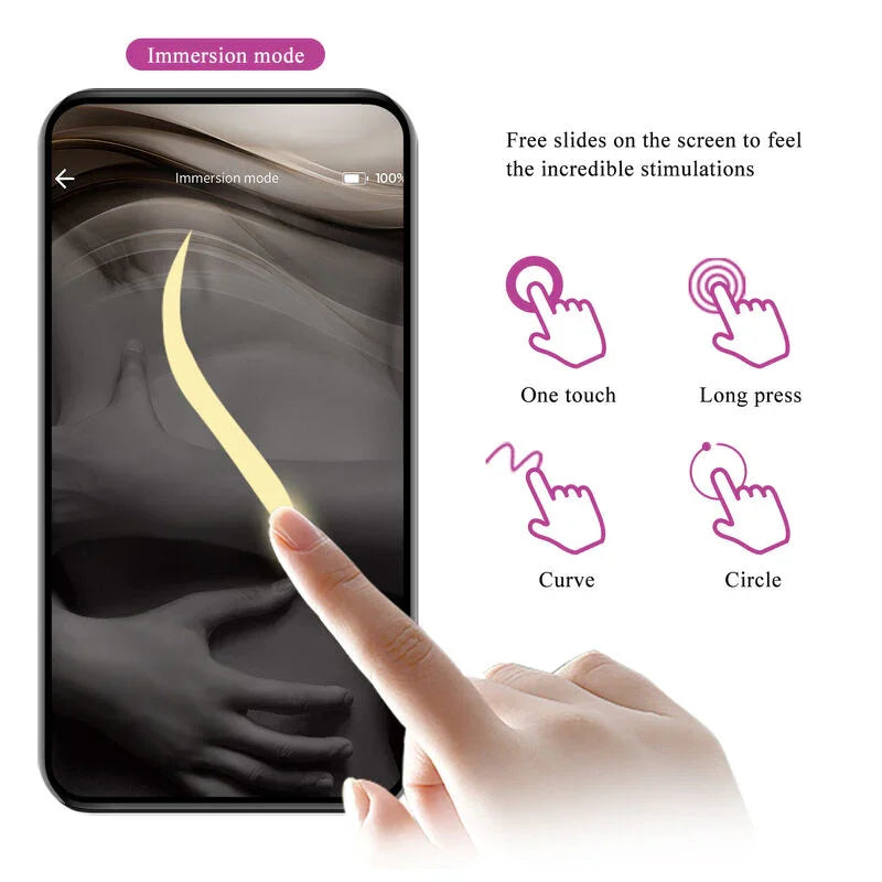 PRETTY LOVE - HECTOR VIBRADOR ELECTROSHOCK POR CONTROL POR APP LILA - Nuvica