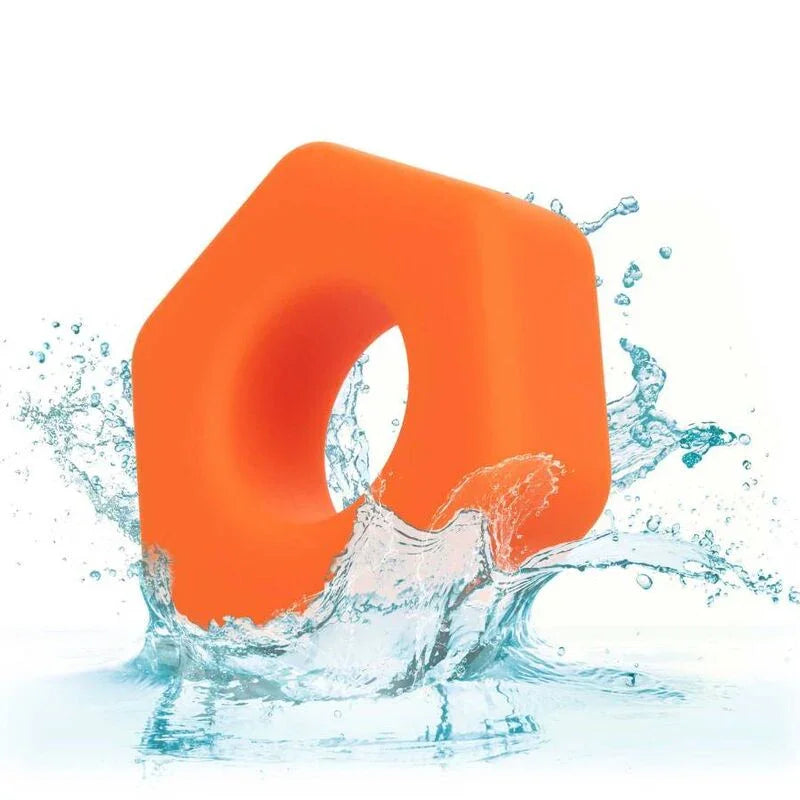 CALEXOTICS - ALPHA ANILLO PROLONG SEXGONO NARANJA - Nuvica