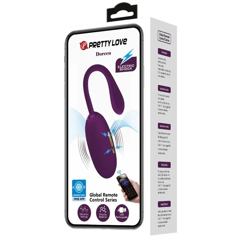 PRETTY LOVE - DOREEN HUEVO VIBRADOR RECARGABLE LILA - Nuvica