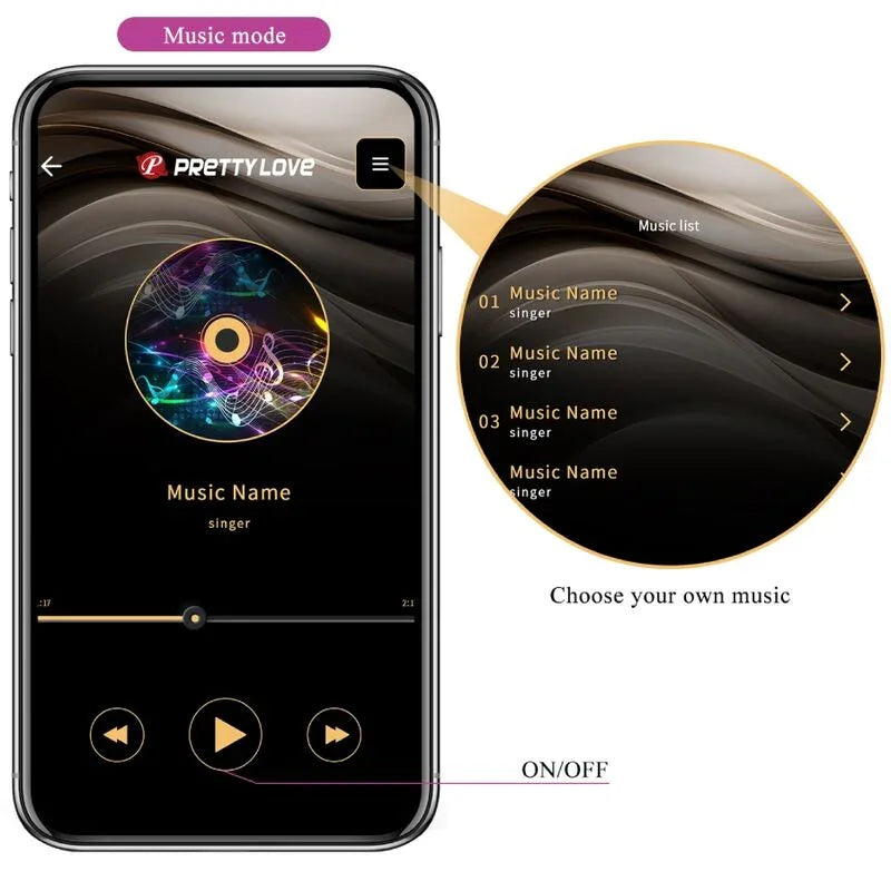 PRETTY LOVE - AUGUST VIBRADOR DOBLE PLACER APP REMOTE - Nuvica