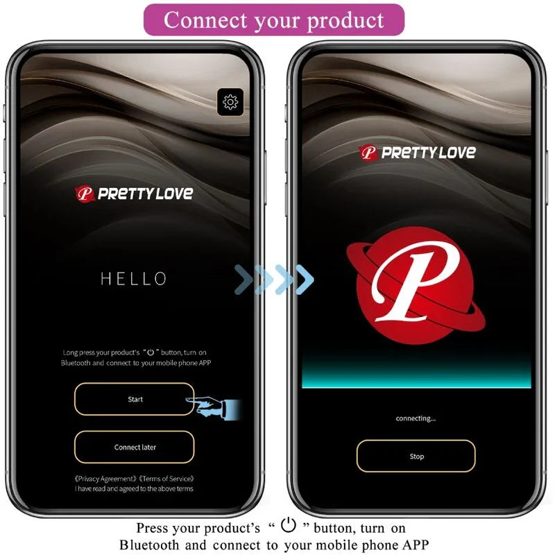 PRETTY LOVE - AUGUST VIBRADOR DOBLE PLACER APP REMOTE - Nuvica