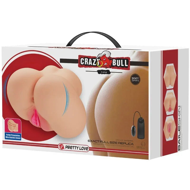 CRAZY BULL - VAGINA Y ANO REALÍSTICOS VIBRADOR LUNA - Nuvica