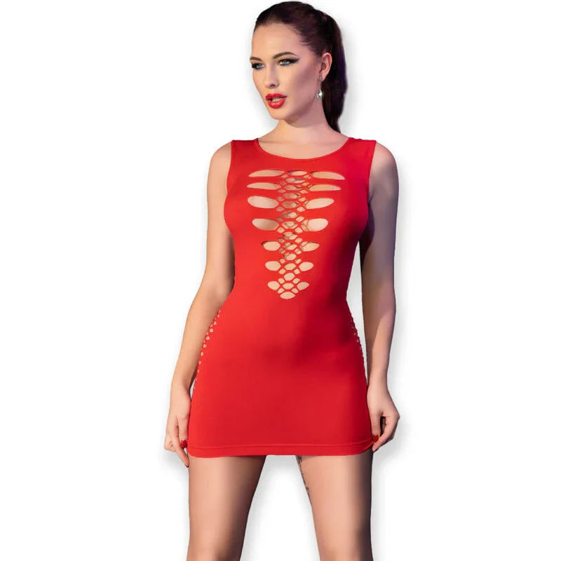 CHILIROSE - CR 4622 VESTIDO ROJO S/M - Nuvica