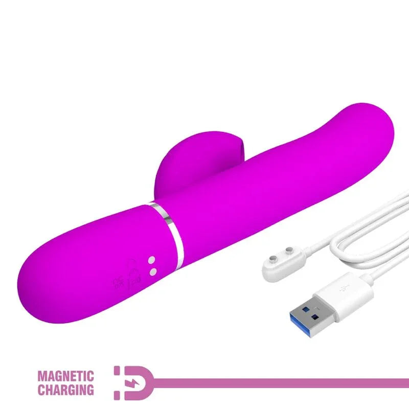 PRETTY LOVE - PERLITA VIBRADOR PUNTO G 3 EN 1 MULTIFUNCIÓN VIOETA - Nuvica