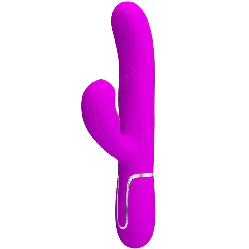 PRETTY LOVE - PERLITA VIBRADOR PUNTO G 3 EN 1 MULTIFUNCIÓN VIOETA - Nuvica