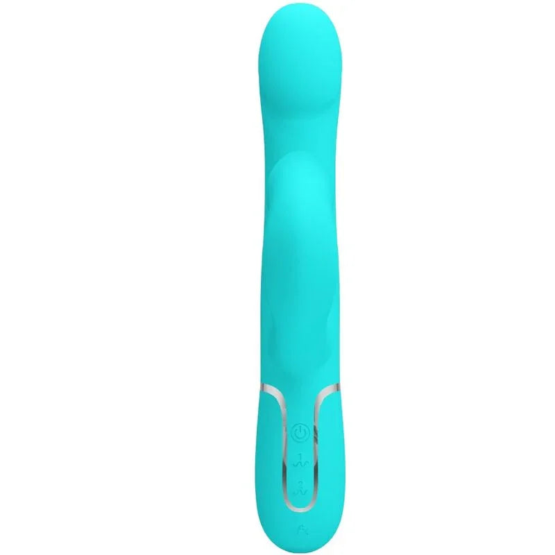 PRETTY LOVE - VIBRADOR RABBIT PERLAS VERDE AGUA - Nuvica