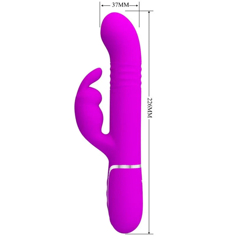 PRETTY LOVE - VIBRADOR COALE RABBIT PERLAS VIOLETA - Nuvica