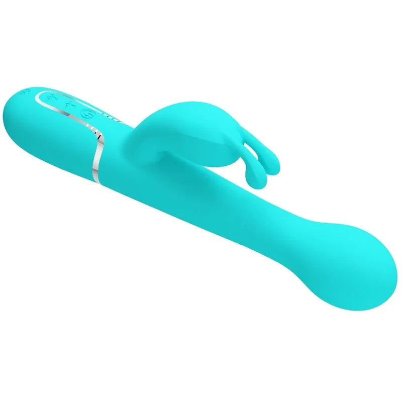 PRETTY LOVE - DEJON VIBRADOR RABBIT 3 EN 1 MULTIFUNCIÓN VERDE AGUA - Nuvica