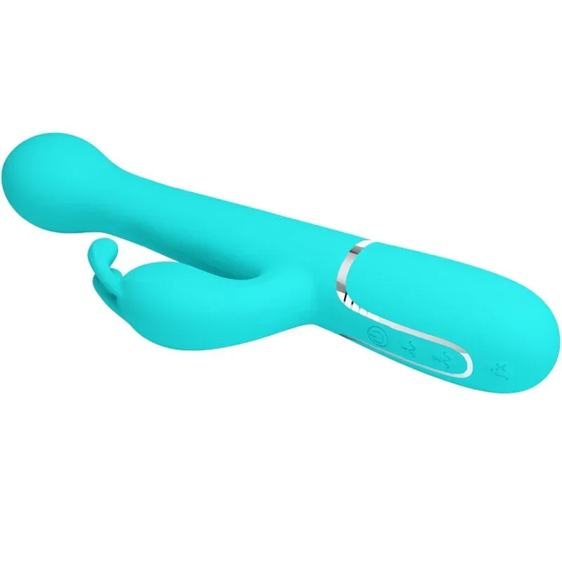 PRETTY LOVE - DEJON VIBRADOR RABBIT 3 EN 1 MULTIFUNCIÓN VERDE AGUA - Nuvica