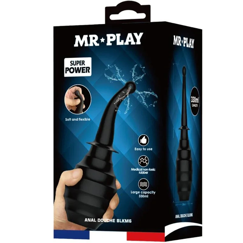 MR PLAY - DUCHA ANAL BLKM6 SUPER POWER NEGRO - Nuvica