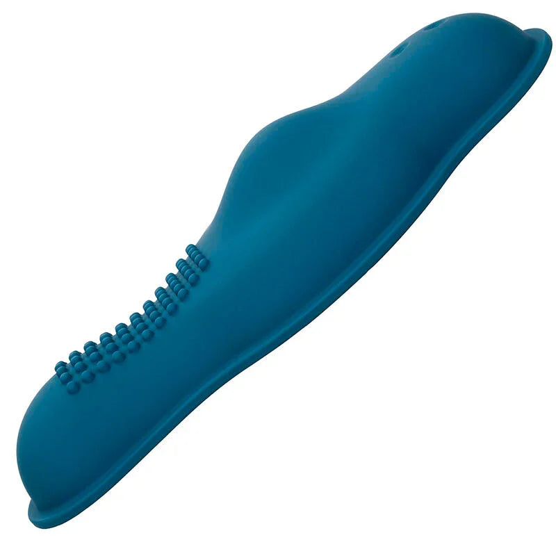 CALEXOTICS - RIDER MASAJEADOR DOBLE MOTOR CONTROL REMOTO AZUL - Nuvica