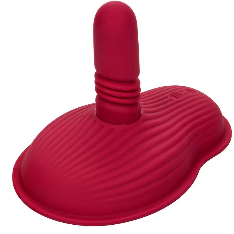 CALEXOTICS - RIDER MASAJEADOR DOBLE MOTOR CONTROL REMOTO ROJO - Nuvica