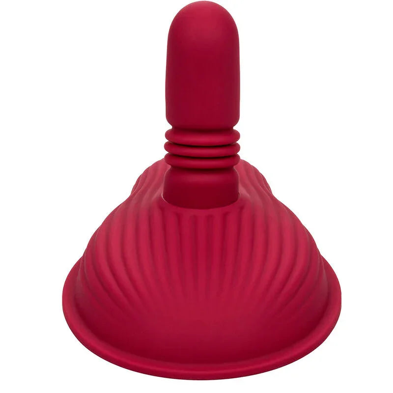 CALEXOTICS - RIDER MASAJEADOR DOBLE MOTOR CONTROL REMOTO ROJO - Nuvica