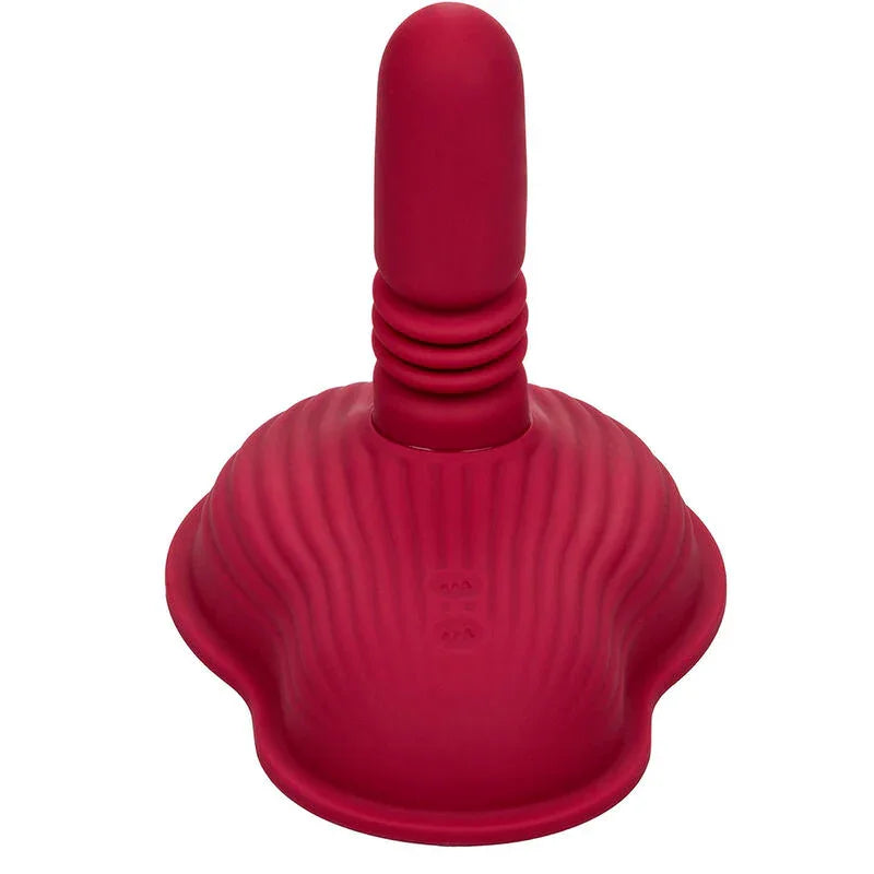 CALEXOTICS - RIDER MASAJEADOR DOBLE MOTOR CONTROL REMOTO ROJO - Nuvica
