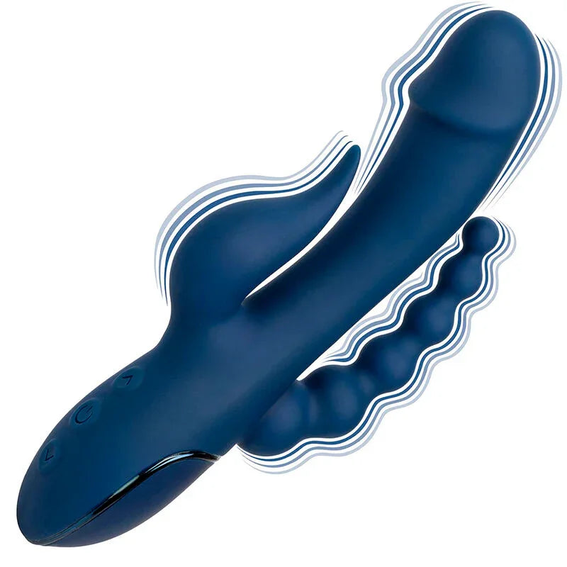 CALEXOTICS - VIBRADOR TRIPLE ORGASM AZUL - Nuvica