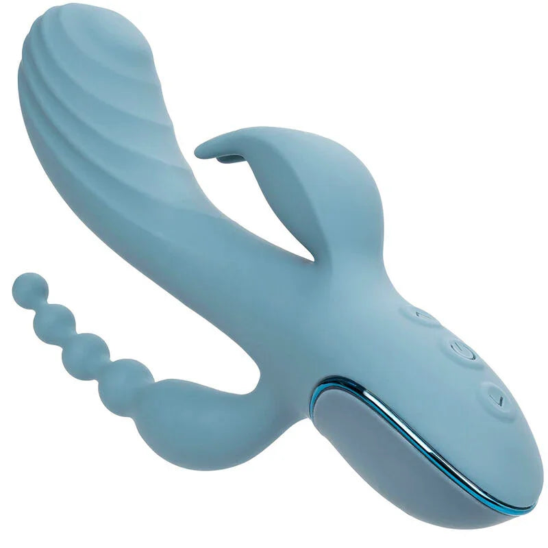 CALEXOTICS - VIBRADOR TRIPLE ÉXTASIS GRIS - Nuvica