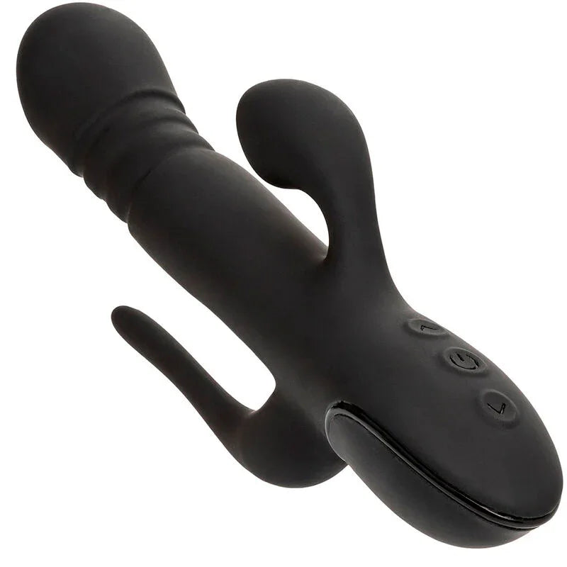 CALEXOTICS - VIBRADOR TRIPLE EUPHORIA NEGRO - Nuvica