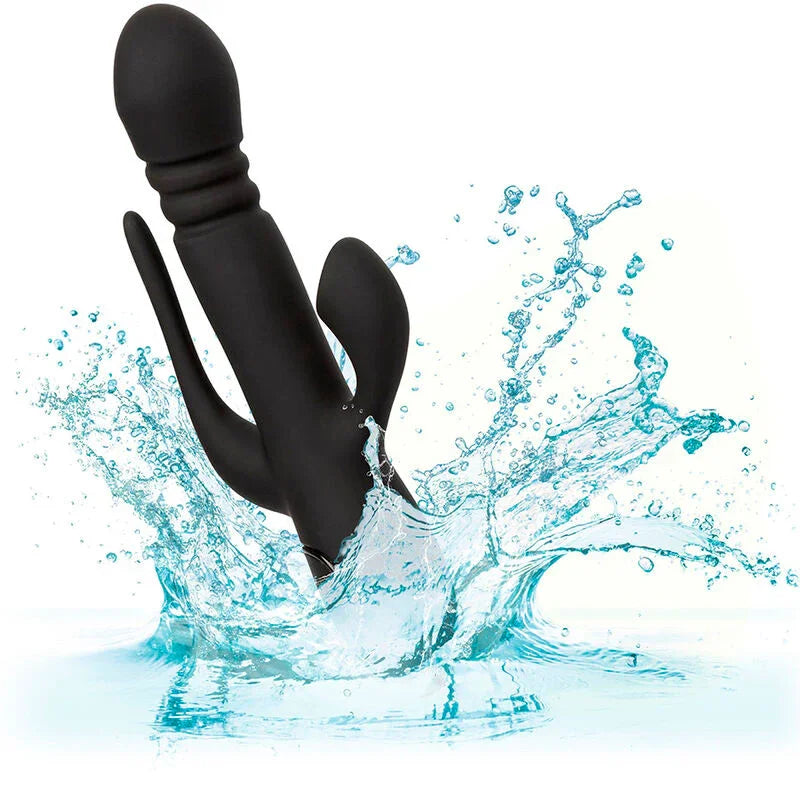 CALEXOTICS - VIBRADOR TRIPLE EUPHORIA NEGRO - Nuvica