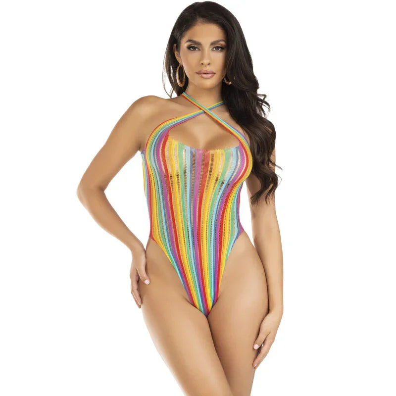 LEG AVENUE - BODY CRUZADO MULTICOLOR - Nuvica