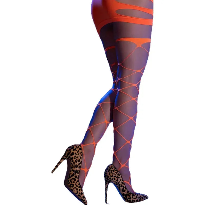 CHILIROSE - CR 4264 MEDIAS CABARET BLANCO S/M - Nuvica