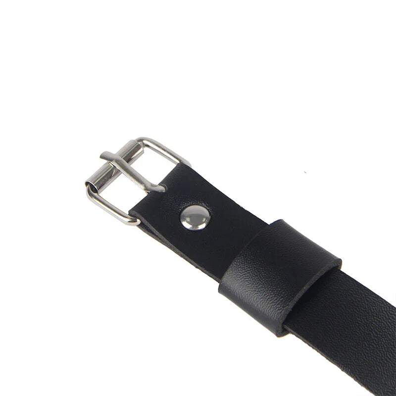 SUBBLIME - ARNÉS DE PIERNA CADENA CUERO NEGRO TALLA ÚNICA - Nuvica