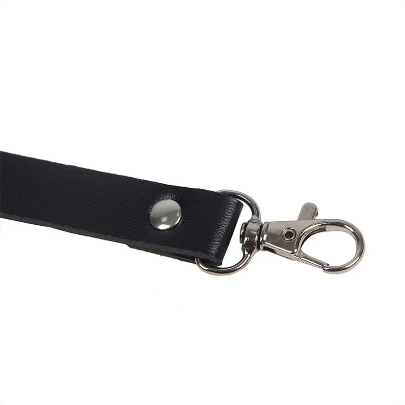 SUBBLIME - ARNÉS DE CUERPO CORREAS AJUSTABLE CUERO NEGRO TALLA ÚNICA - Nuvica