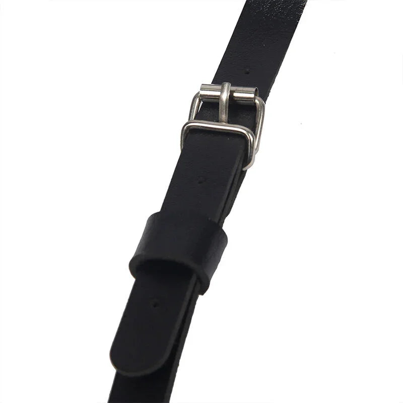 SUBBLIME - ARNÉS DE CUERPO CORREAS AJUSTABLE CUERO NEGRO TALLA ÚNICA - Nuvica