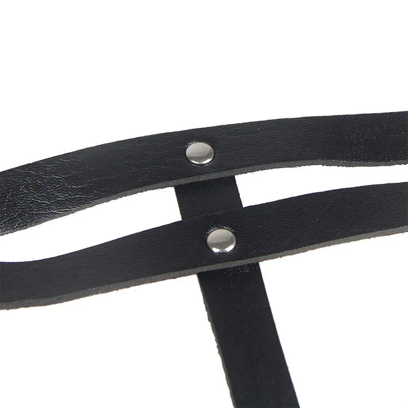 SUBBLIME - CINTURON DE CADENAS ANILLAS CUERO NEGRO TALLA ÚNICA - Nuvica
