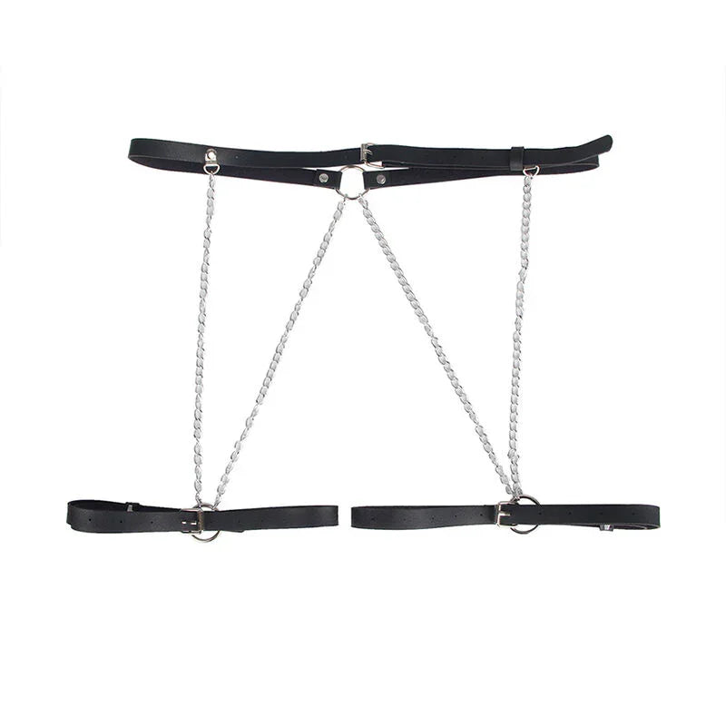 SUBBLIME - ARNÉS FORMA CINTURON CUERO NEGRO TALLA ÚNICA - Nuvica