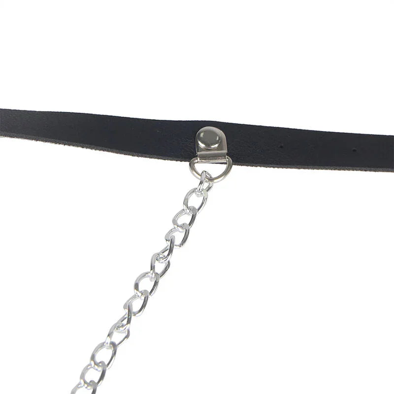 SUBBLIME - ARNÉS FORMA CINTURON CUERO NEGRO TALLA ÚNICA - Nuvica