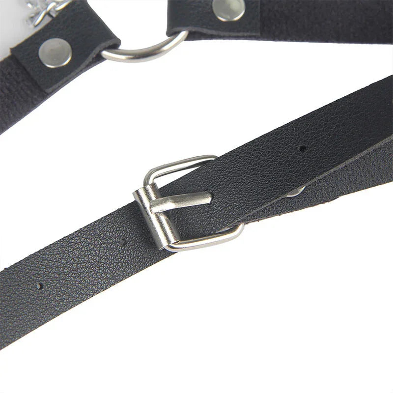 SUBBLIME - ARNÉS FORMA CINTURON CUERO NEGRO TALLA ÚNICA - Nuvica