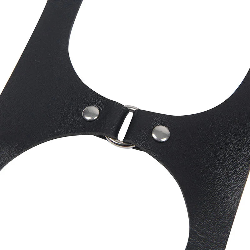 SUBBLIME - ARNÉS CUERPO ENTERO CON HEBILLAS CUERO NEGRO TALLA ÚNICA - Nuvica