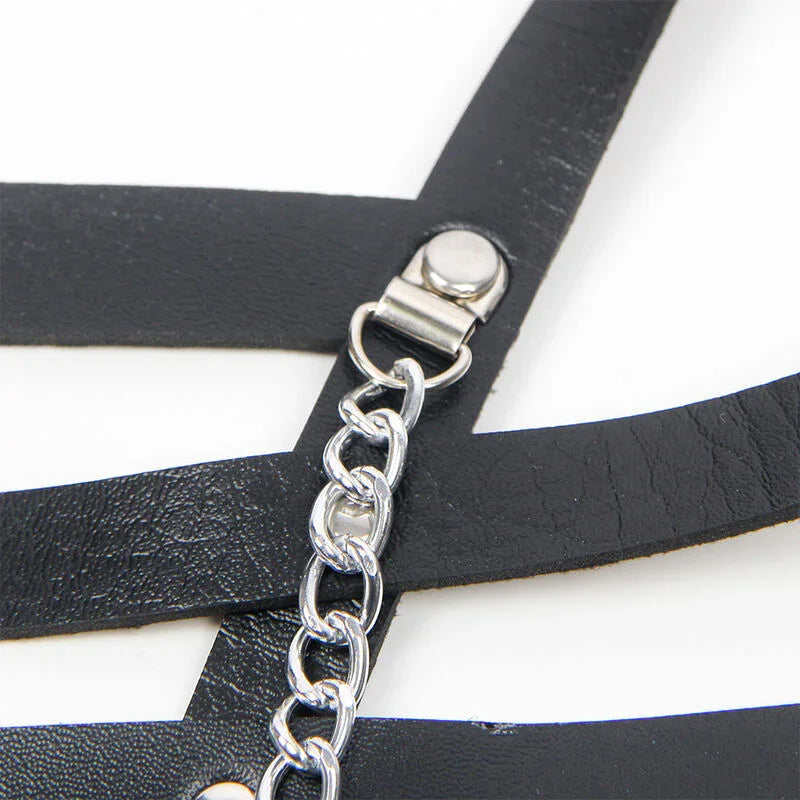 SUBBLIME - ARNÉS FORMA CORSET DETALLE CADENAS TALLA ÚNICA - Nuvica