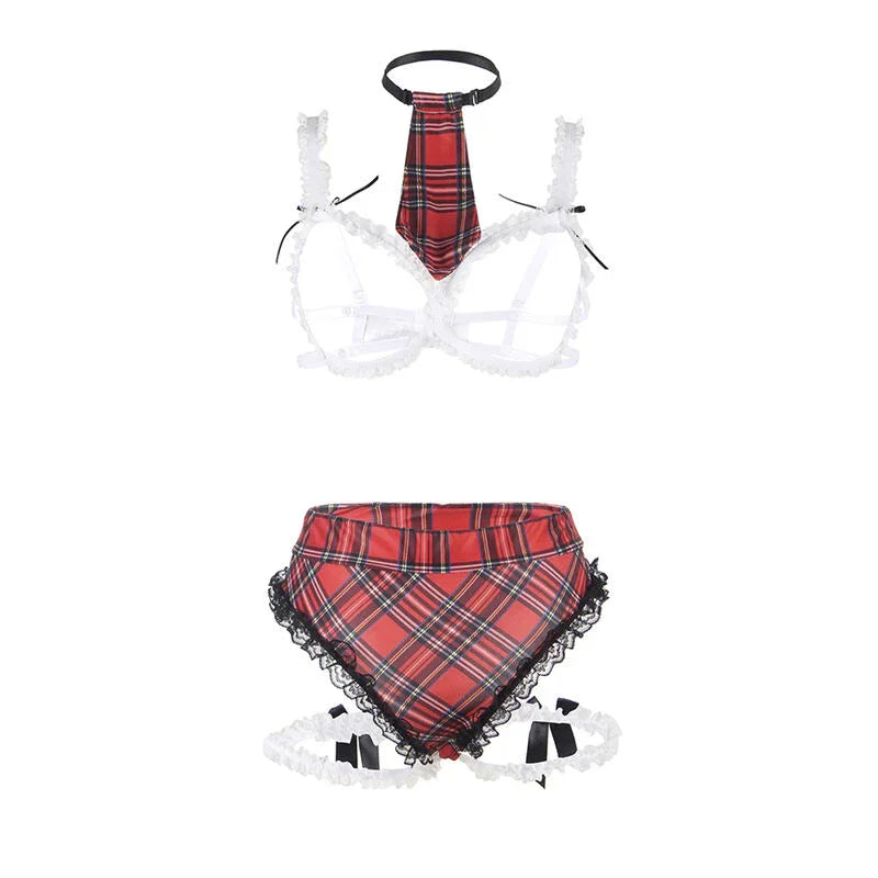 SUBBLIME - DISFRAZ DE COLEGIALA SEXY CON SUJETADOR L/XL - Nuvica